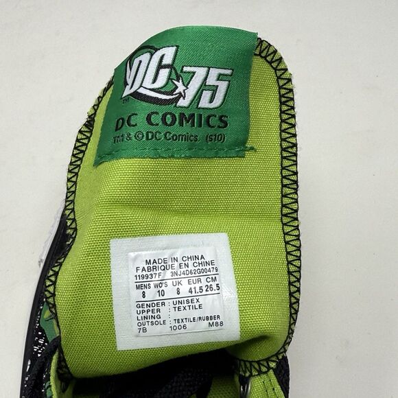 Converse All Star Hi DC Comics Green Lantern Shoes Mens 8 Womens 10 Graphic - Picture 15 of 16